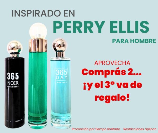 Trío inspirado en Perry Ellis